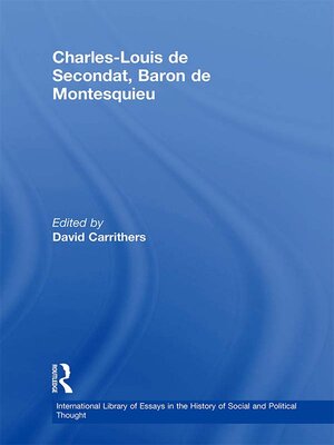 cover image of Charles-Louis de Secondat, Baron de Montesquieu